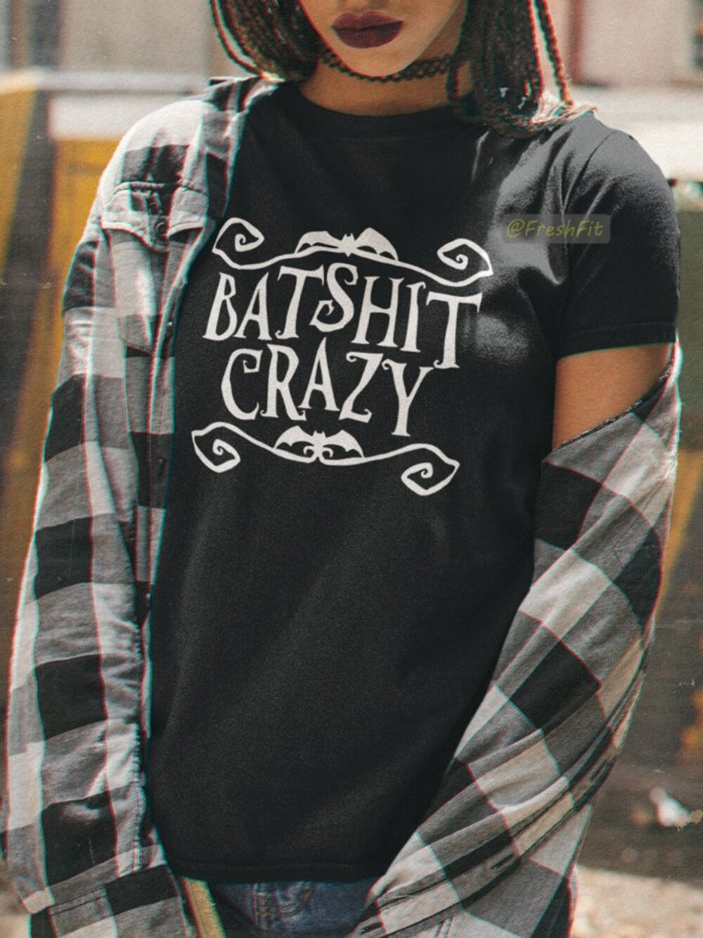 🆕Batshit Crazy Black T-Shirt Graphic Tee